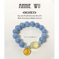 Angel gemstone and Yellow Jambhala Bracelet
