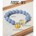 Angel gemstone and Yellow Jambhala Bracelet