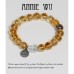 Wealth Elixir Silver Charm  Citrine Bracelet