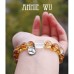 Wealth Elixir Silver Charm  Citrine Bracelet